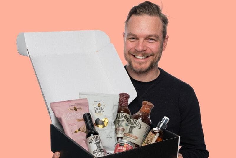 Presentlåda med grillgrejer