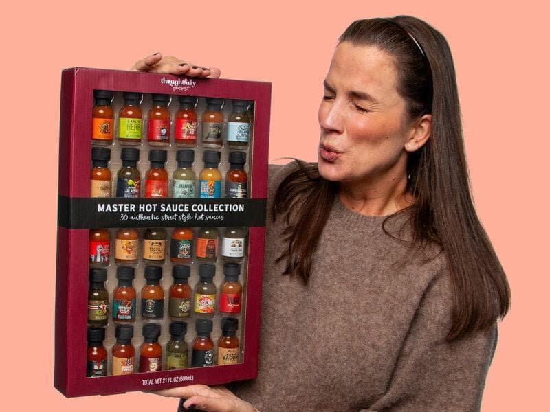 Presentlåda med heta såser