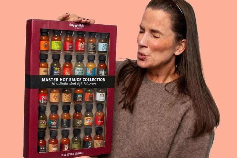 Presentlåda med heta såser