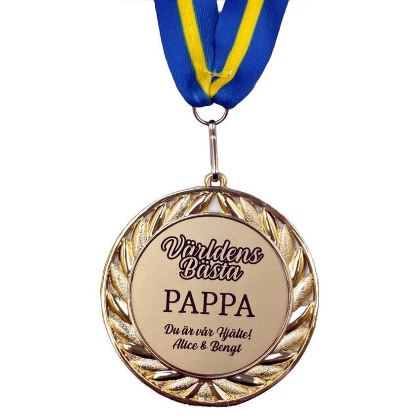 Medalj till världens bästa pappa